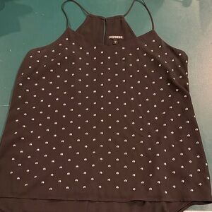 Express Black Studded Camisole Top